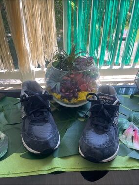 New Balance Kids Gray and Black 990 Sneakers